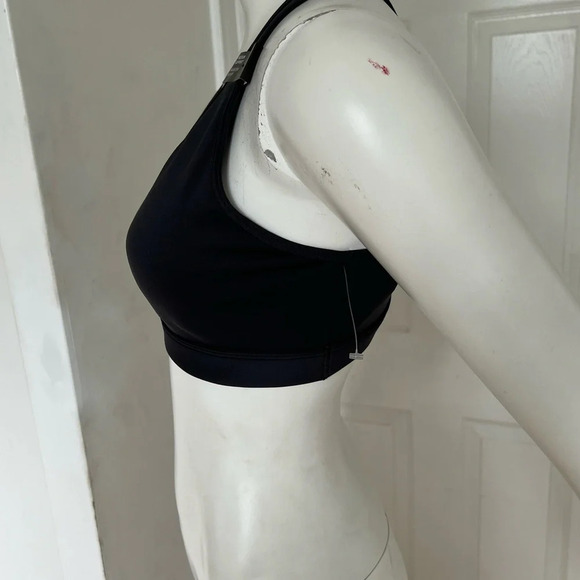 Adidas Women's Aeroready Medium Support Bra Top Sport Crossing Back Dark Grey S - Picture 3 of 10